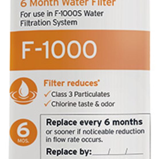 InSinkErator 44678 F-1000 Replacement Filter Cartridge for F-1000S Water Filtration Systems - 1 Pack