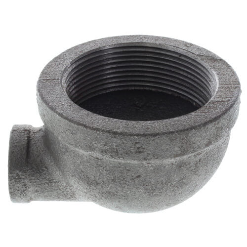 2" x 3/4" BLACK REDUCING 90 - Schedule 40 Black Iron 90 Degree Reducing Elbow, Class 150 | Faucet Center