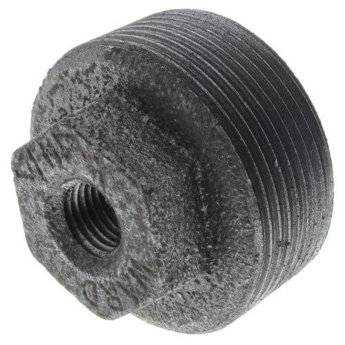 1-1/2" x 1/4" BLACK HEX BUSHING - 1-1/2" x 1/8" Schedule 40 Black Steel Hexagon Bushing, Class 150 | Faucet Center