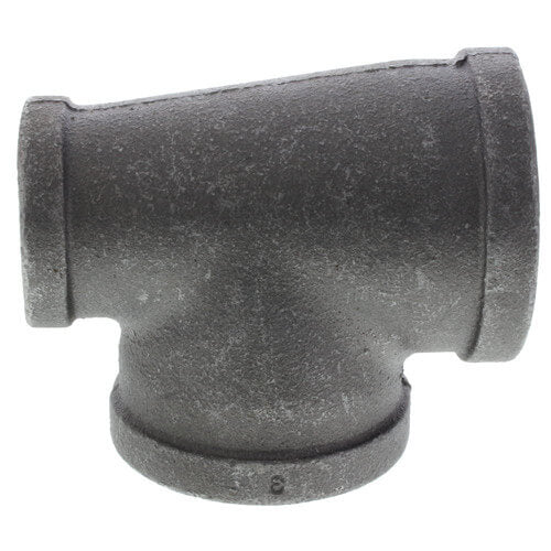 1-1/2" x 1" x 1-1/2" BLACK REDUCING TEE - Schedule 40 Black Steel Reducing Tee | Faucet Center