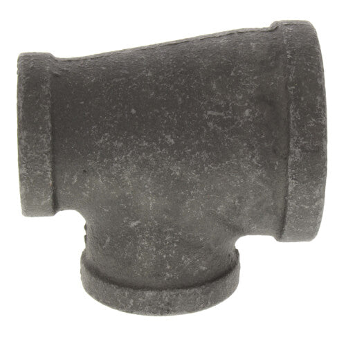 1-1/2" x 1" x 1-1/4" BLACK REDUCING TEE - Schedule 40 Black Steel Reducing Tee | Faucet Center