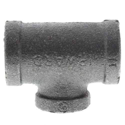 1/2" X 1/2" X 1/4" BLACK REDUCING TEE - Schedule 40 Black Steel Reducing Tee | Faucet Center