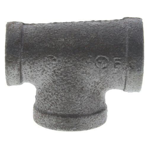 1/2" X 3/8" X 3/8" BLACK REDUCING TEE - Schedule 40 Black Steel Reducing Tee | Faucet Center