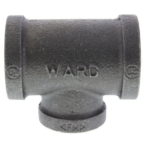 3" X 3" X 1-1/2" BLACK REDUCING TEE - Schedule 40 Black Steel Reducing Tee | Faucet Center