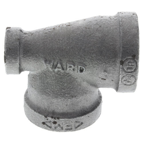 3/4" x 1/4" x 3/4" BLACK REDUCING TEE - Schedule 40 Black Steel Reducing Tee | Faucet Center