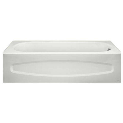 American Standard 0182000.020 Colony 5x30 Inch Integral Apron Bathtub Above Floor Rough with Right-Hand Outlet, White | Plumbers Center