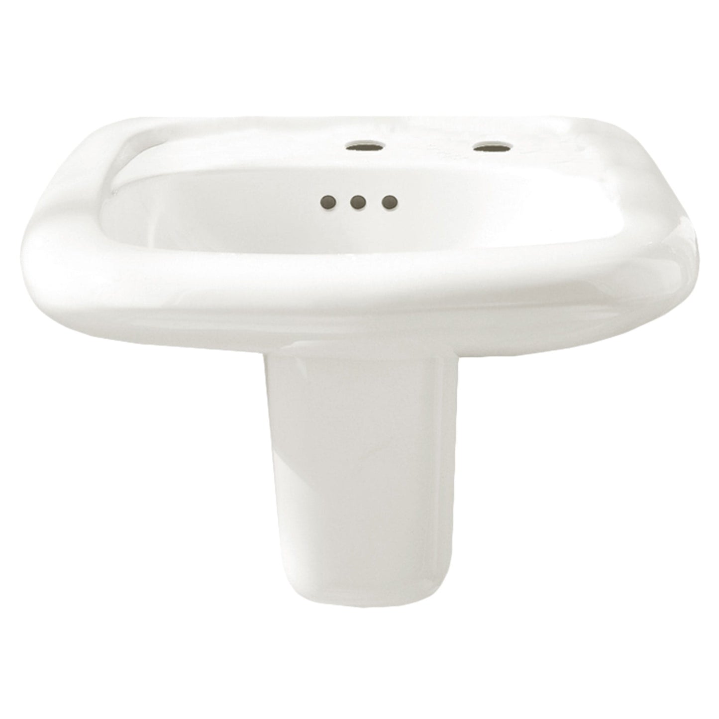 American Standard 0955123EC.020 Murro Wall-Hung Bathroom Sink EverClean With Center Hole Only and Extra Right-Hand Hole, ADA Compliant, White | Plumbers Center