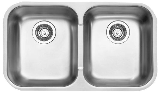 Blanco 401022 Horizon U 2 Bowl Undermount Kitchen Sink - Stainless Steel | Plumbers Center