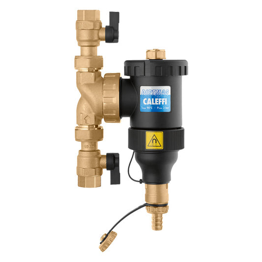 Caleffi NA545356 1" Union NPT DIRTMAG - Dirt Separator with Magnet & Isolation Valves | Plumbers Center