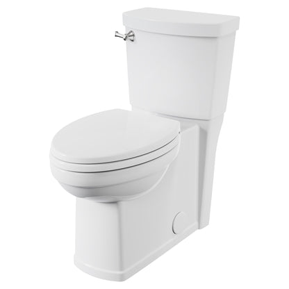 American Standard 240AA704.020 Estate Skirted Two-Piece Toilet, Right Height Elongated Toilet With Seat, 1.28 GPF/4.8 LPF, White