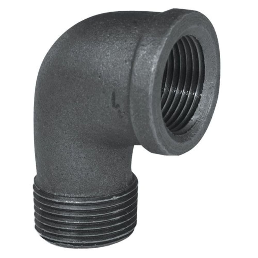 2" BLACK 90 STREET ELBOW - 2" Schedule 40 Black Threaded Malleable Iron 90 Degree Street Elbow, Class 150 | Faucet Center