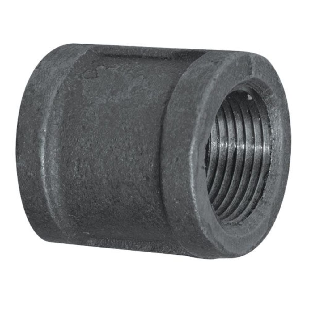 3" BLACK COUPLING - 3" Black Iron Schedule 40 Coupling | Faucet Center