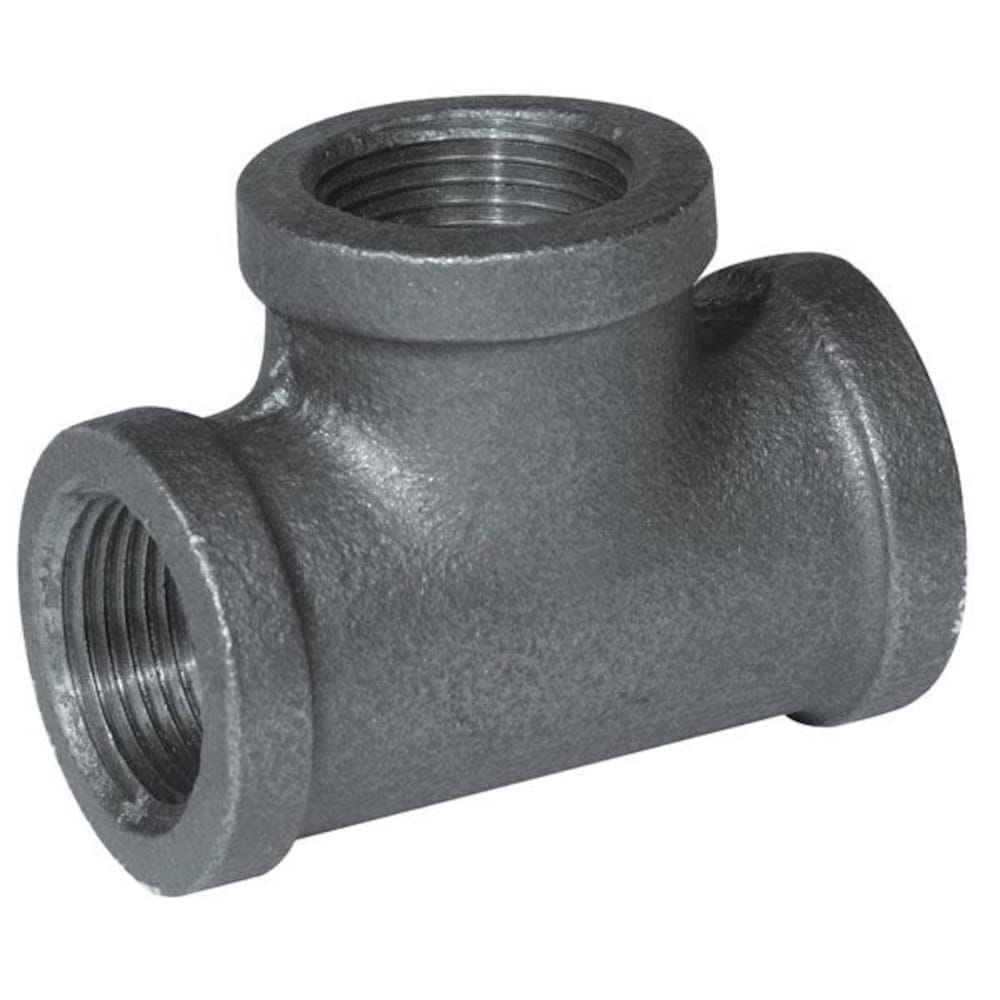 4" BLACK TEE - 4" Black Iron Schedule 40 Tee | Faucet Center