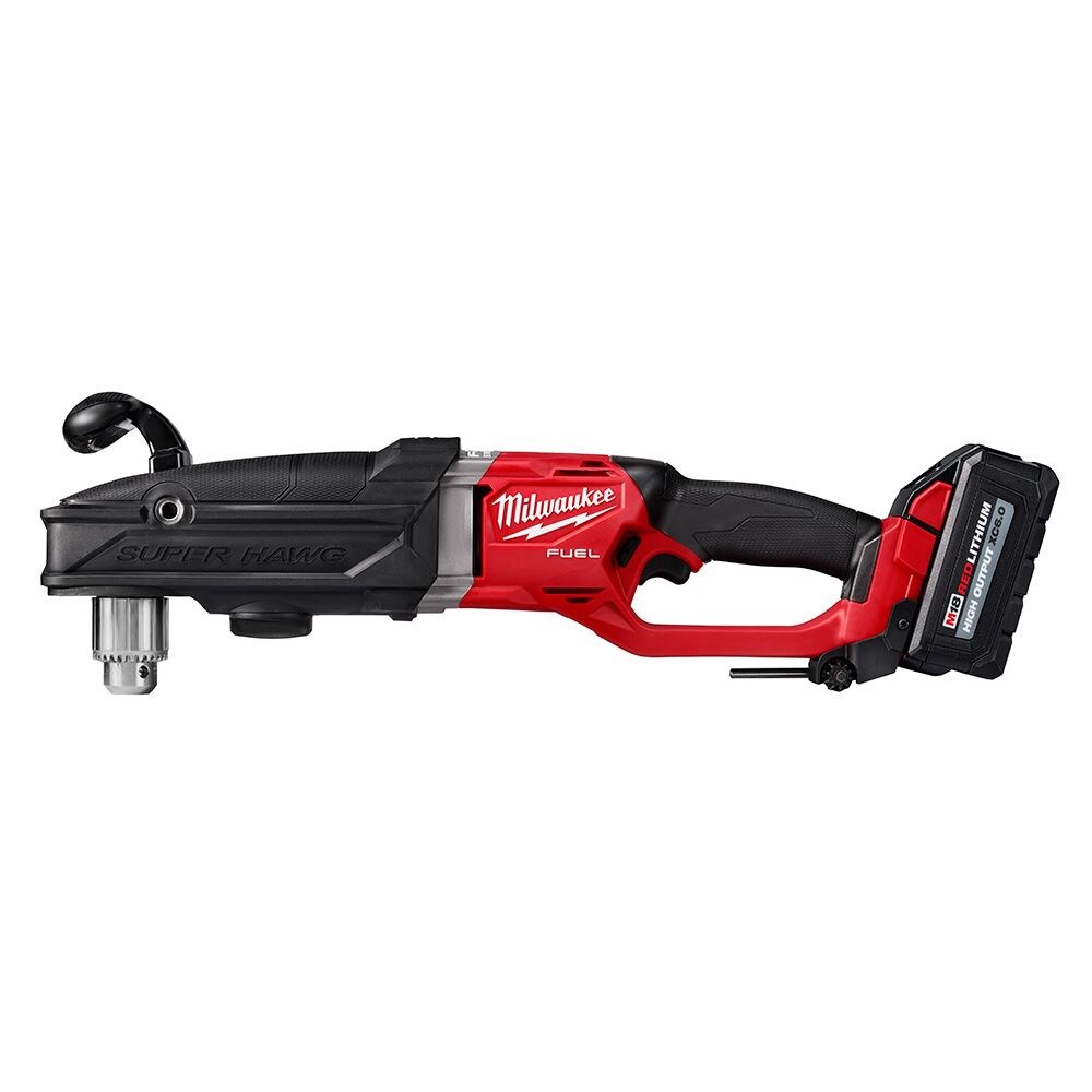 Milwaukee 2809-22 Cordless M18 FUEL SUPER HAWG 1/2" Right Angle Drill Driver Kit Complete with Charger, Batteries and Case