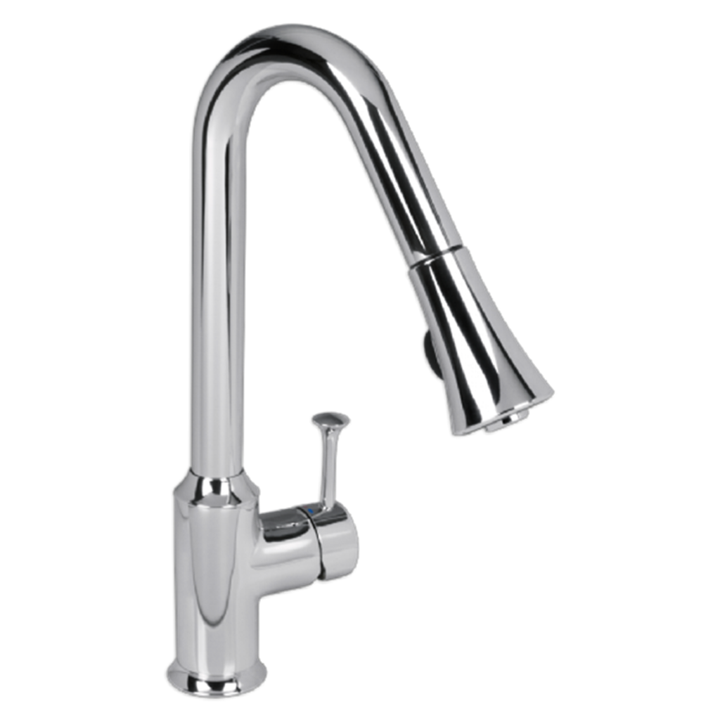 American Standard 4332300.002 Pekoe 1-Handle High-Arc Kitchen Faucet with Pull-Down Sprayer in Chrome finish 