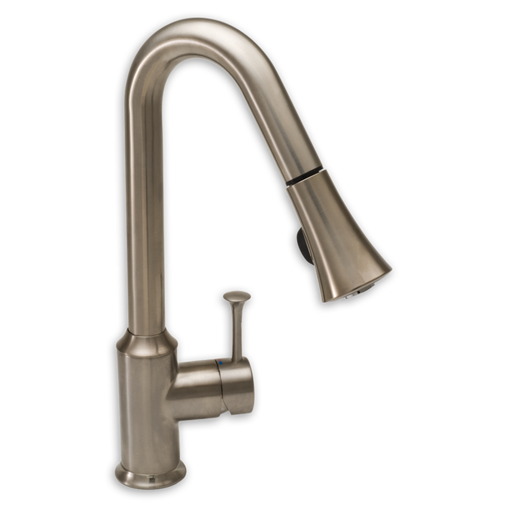 American Standard 4332300.075 Pekoe 1-Handle High-Arc Kitchen Faucet with Pull Down Sprayer in Stainless Steel 