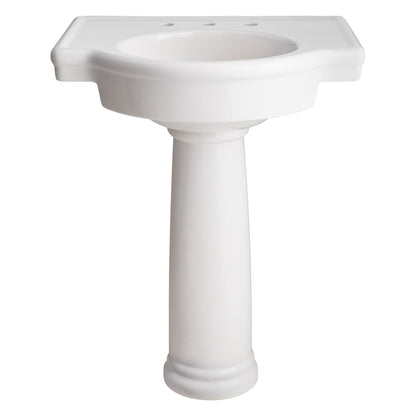 American Standard 0066000.020 Retrospect® Fireclay Pedestal Sink Leg, White (Leg Only) | Plumbers Center