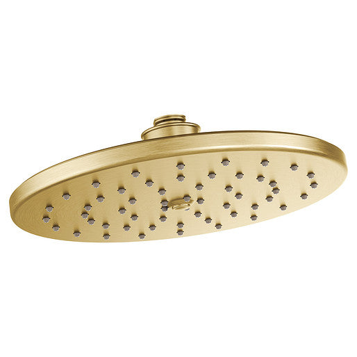 Moen S112BG Waterhill™ One-Function 10" Spray Head Rainshower Showerhead in Brushed Gold 