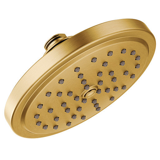 Moen S176BG Fina One-Function 7" Diameter Spray Head Rainshower Shower Head in Brushed Gold 