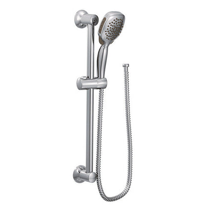 Moen S3870EP 4-Function Twist Eco-Performance Handheld Shower with a Slide Bar - Chrome