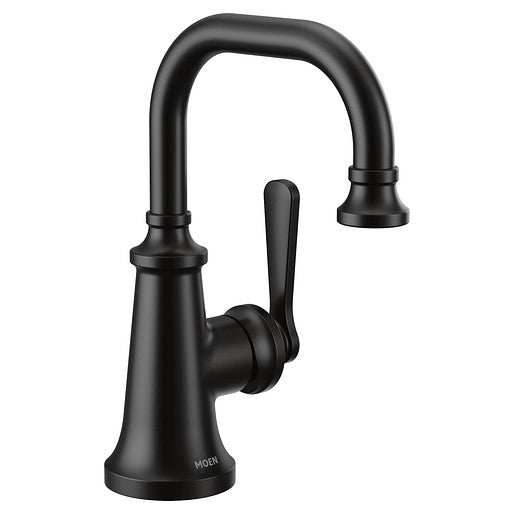 Moen S44101BL Colinet Single-Handle Traditional Bathroom Sink Faucet - Matte Black 