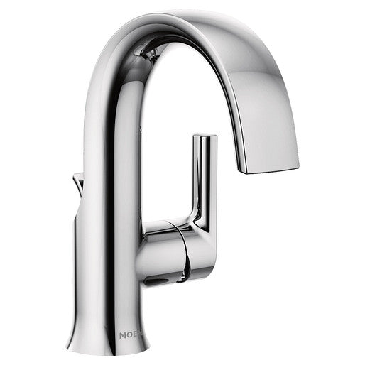 Moen S6910 Doux 1-Handle Bathroom Faucet with 1-Hole Mount - Chrome 