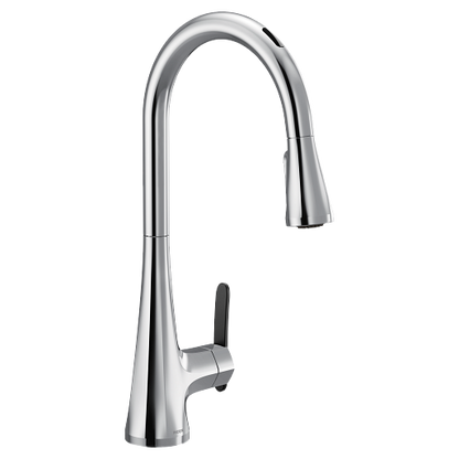 Moen S7235EVC U By Moen Smart Single-Handle Pull-Down Sprayer Kitchen Faucet with Voice Control and Power Clean in Chrome 