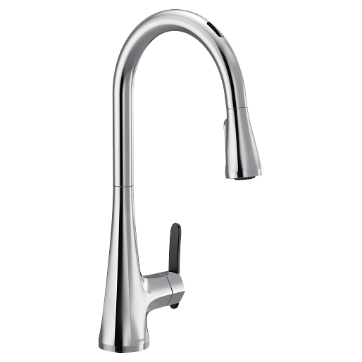 Moen S7235EVC U By Moen Smart Single-Handle Pull-Down Sprayer Kitchen Faucet with Voice Control and Power Clean in Chrome 