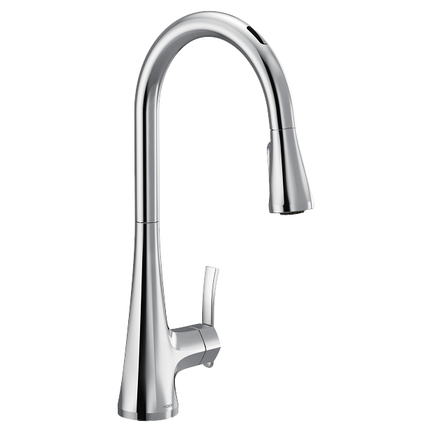 Moen S7235EVC U By Moen Smart Single-Handle Pull-Down Sprayer Kitchen Faucet with Voice Control and Power Clean in Chrome