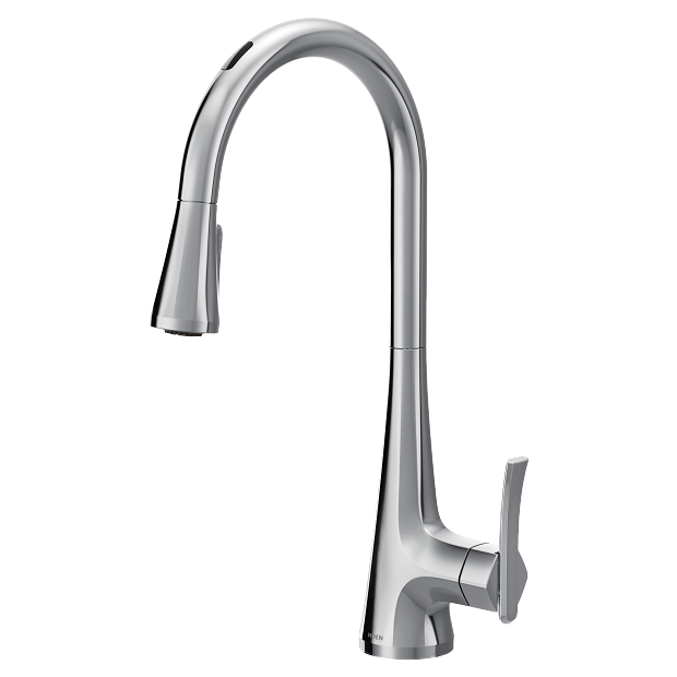 Moen S7235EVC U By Moen Smart Single-Handle Pull-Down Sprayer Kitchen Faucet with Voice Control and Power Clean in Chrome