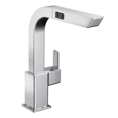 Moen S7597C 90 Degree One-Handle High Arc Pullout Kitchen Faucet in Chrome 