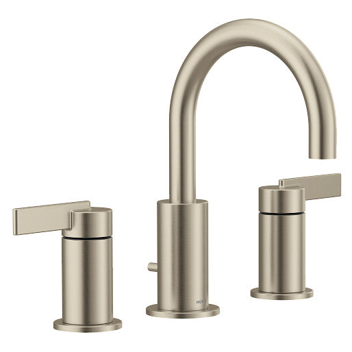 Moen T6222BN Cia 2-Handle Widespread Bathroom Faucet Trim in Brushed Nickel 