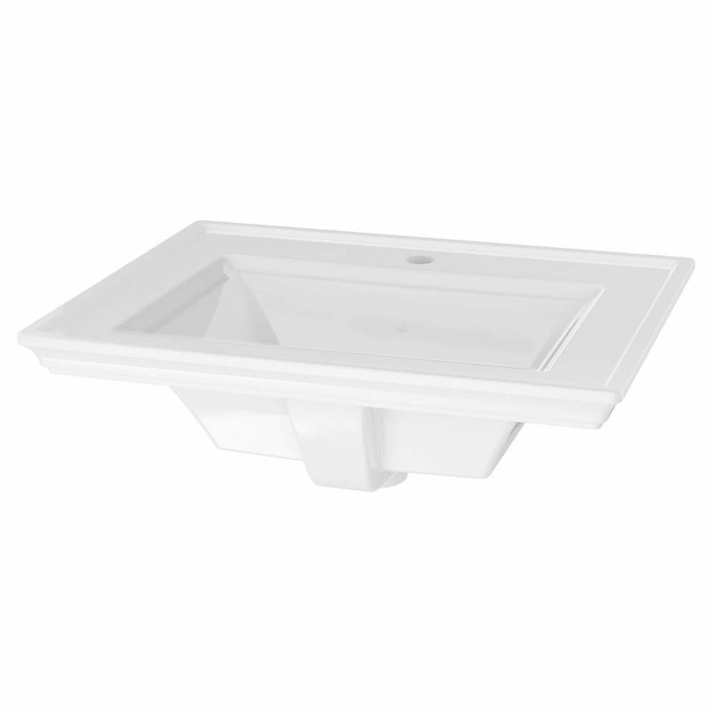 American Standard 1203001.020 - Town Square S Countertop Bathroom Sink, Center Hole, ADA Compliant, White 