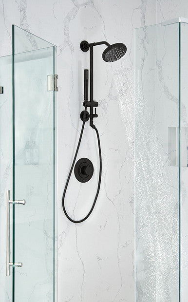 Moen S176BL 1-Function 7" Wide Spray Head Rainshower Shower Head - Matte Black