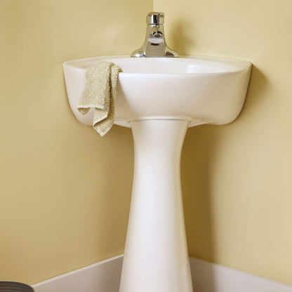 American Standard 0028000.020 Cornice Pedestal Sink Leg, White (Leg Only) 