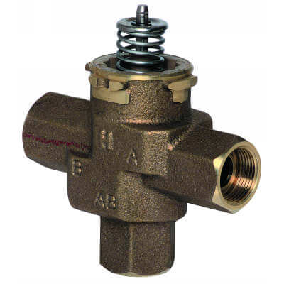 Honeywell Home VCZMD6100/U 1/2" Inverted Flare, Three-Way, 3.2 Cv, Cartridge Cage Valve, For VC series Actuators | Plumbers Center