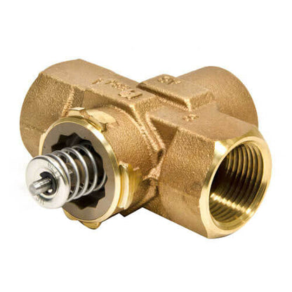 Honeywell Home VCZND6100/U 1-1/4" 3-Way Female NPT VC Valve Assembly Body (8.3 Cv) for Hydronic with 9 CV and Linear Flow 