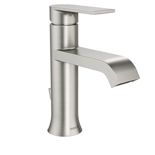 Moen WS84760SRN Genta Single Hole Single-Handle Bathroom Faucet in Spot Resist Brushed Nickel 