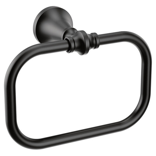 Moen YB0586BL Colinet Towel Ring - Matte Black