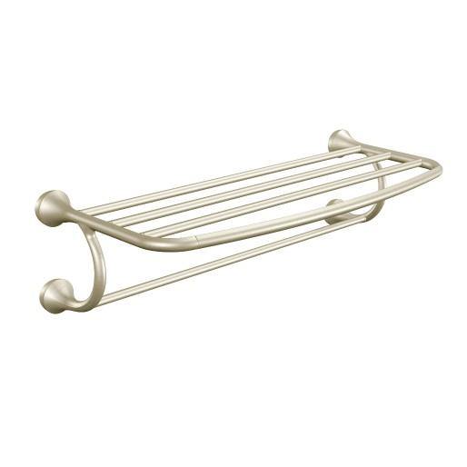 Moen YB2894BN Eva 24" Wall Mounted Towel Shelf in Brushed Nickel 