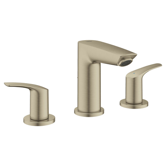 GROHE 20294EN3 EUROSMART 8-INCH WIDESPREAD 2-HANDLE BATHROOM FAUCET, 1.2 GPM, BRUSHED NICKEL INFINITY FINISH | Plumbers Center